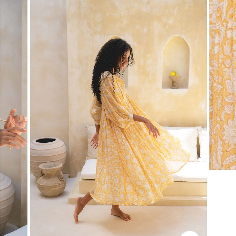 Daughters of India Kyra MIDI dress cumin